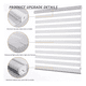 thumbnail image 3 of Persiana Doble Capa Con Diseño De Cebra Enrollable 100x200cm Gris con Blanco, 3 of 5
