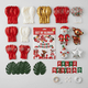 thumbnail image 3 of Set de Globos Navideños Santa Muñeco de Nieve y Reno 67 Piezas, 3 of 5