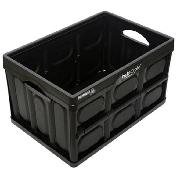 Caja Organizadora Plegable VentDepot InstaTrunk 1 Pza 10kg 53x36x29cm Apilable y colapsable Color negro