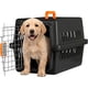 thumbnail image 1 of Jaula Transportadora para Gato Perro Caja de Viaje para Mascotas Jaulas para Viaje Transportadora para Perro Chico y Mediano (Negro/Naranja), 1 of 7
