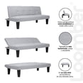 thumbnail image 3 of Sofá Cama Lucía Gris Reclinable LOOMBER, 3 of 9