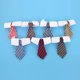 thumbnail image 5 of Mascotas, perros, gatos, corbatas con cuello blanco, corbata ajustable para cachorros, para accesorios de boda, tamaño L (rayas azules y grises), 5 of 5