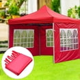 thumbnail image 3 of Gazebo de de 3X2m con ventana romana inconfundible, toldo impermeable, toldo de pared lateral Oxford, Gazebo instantáneo, parasol de pared rojo, 3 of 8