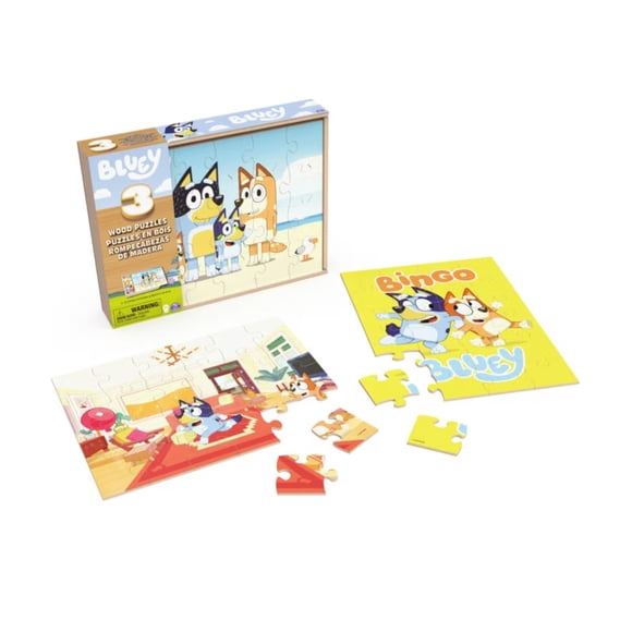 Rompecabezas Kids Puzzles Madera Bluey 72 Piezas