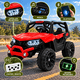 thumbnail image 2 of Carro Electrico Montable para niños con Control Remoto y Manejo Directo Auto Rojo con USB Bluetooth Luces Bocina y Musica, 2 of 6