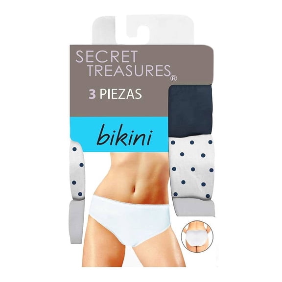 Bikini Secret Treasures para Mujer, Multicolor Liso Talla M