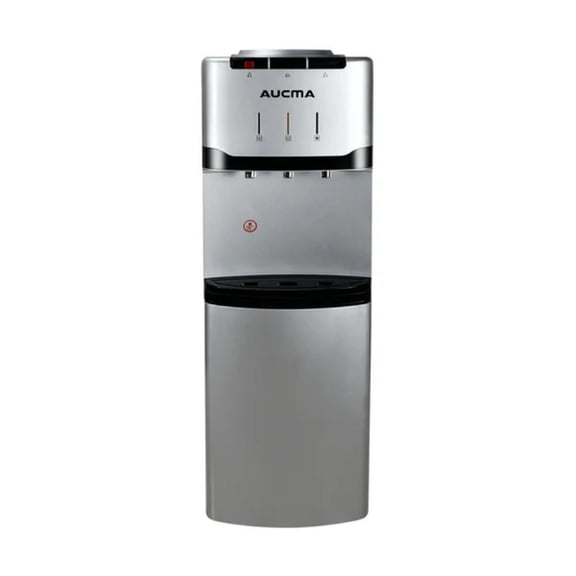 Dispensador De Agua Aucma Con Gabinete Gris Akwdt-3sxchs Carga Superior