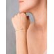 thumbnail image 4 of Pulsera Clip Plano 5 por 2 mm Oro Solido 18.5 cm 14k, 4 of 5