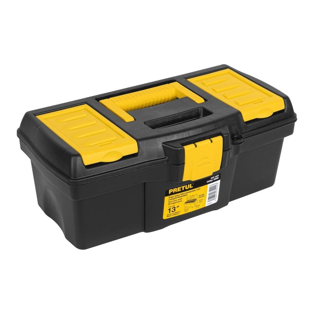 Caja de Herramienta Pretul 13 Pulgadas con Compartimentos CHP-13CP