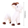 thumbnail image 3 of Lifelike Goat Stuffed Animal- Black or White 11.81", Soft Sheep Model Plush Toy, 3 of 6