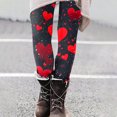 thumbnail image 4 of TaTaai Valentine's Day Print Stretchy Non-see-through Women Tight Fit Yoga Pants High Waisted Elastic Breathable Workout Gym Casual Daily Wear Full Length Leggings Gift, 4 of 8