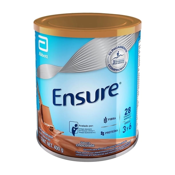 Fórmula para alimentación Ensure Clásico enteral especializada en polvo sabor chocolate 400 g