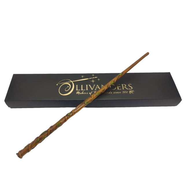 Varita Magica para Magos Harry Potter de Resina Con Nucleo Metálico Sólido de Metal Con Caja Ollivanders Dumbledore Hermione Sauco Cosplay Disfraz Accesorio Modelo a Escoger