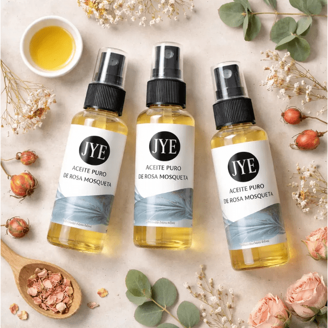 3 Frascos de Aceite de Rosa Mosqueta JYE Natural 60ml
