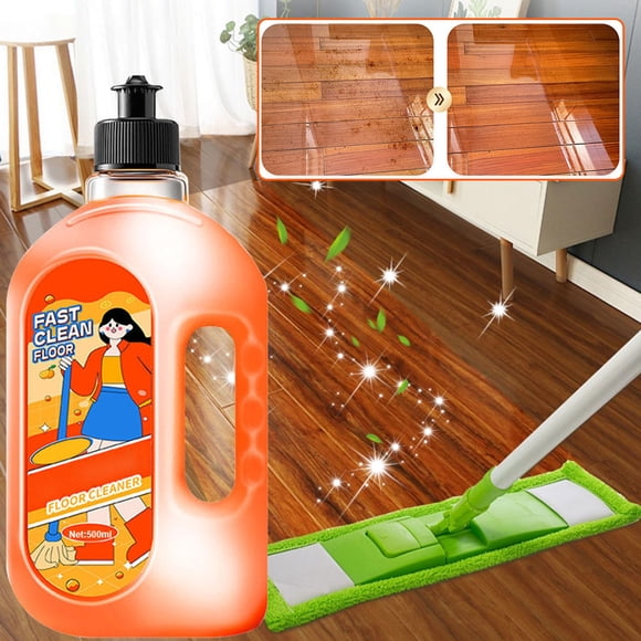 Limpiador de Pisos Líquido Mtvxesu, Fórmula de Limpieza Profunda para Manchas Difíciles, Brillo Sin Vetas, Botella de 500 Ml, Ideal para Pisos Del Hogar.