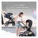 thumbnail image 2 of Carriola para Bebé Esquimal con Toldo Impermeable, Asiento Removible 360° y Ajustable a 3 Posiciones (Gris), 2 of 7