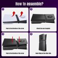 thumbnail image 4 of Funda para PS5 Pro con rejillas de ventilación y filtro antipolvo, panel ABS rígido antiarañazos, accesorio para panel lateral, carcasa de repuesto a prueba de golpes, 4 of 5