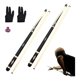 thumbnail image 2 of 2 Tacos de Billar Palos Snooker Desarmable Profesional Con 2 Guantes 4 Tizas. Lab.G,  Negros, 2 of 5