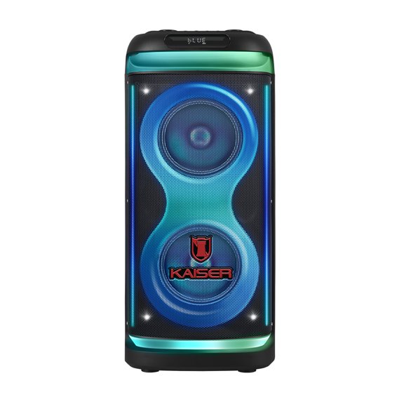 Bocina Bluetooth Kaiser KSF-8022 2 x 6.5 pulgadas 50 W RMS con Luz LED
