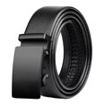 thumbnail image 3 of Cinturón de hebilla automática de cuero sintético negro ajustable para hombre. Estilo C, 3 of 9