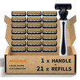 thumbnail image 1 of Afeitadora miechua de 3 hojas, 21 recambios, negra antideslizante, 1 of 8