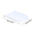 thumbnail image 3 of Funda de inodoro elástica para baño, funda protectora suave y lavable, compatible con todas las tapas de inodoro, funda de asiento de inodoro de poliéster elástica, suave y cómoda., 3 of 6