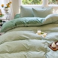 thumbnail image 4 of CaiYueKe Bedding Set Queen Size 4 Piece Duvet Cover Sheet Pillowcases Breathable Soft Microfiber All Season Hotel Bed Sheets Wrinkle Resistant Easy Care Modern Solid Color Bedroom Essentials, 4 of 7