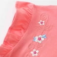 thumbnail image 3 of Vestido de algodón con volantes para niña REDARER: ropa de juego bordada de manga corta con apliques, para tallas 3-4 años, 3 of 4