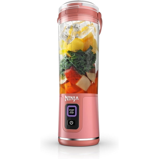 Ninja Blast Blender Licuadora Portátil 532ml (18 oz) Rosa CO155BCPP (Reacondicionado )