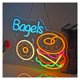 thumbnail image 5 of Letrero De Neón Bagels Luz LED Regulable Alimentada Por USB Para Restaurante, Tienda De Pan, Comida Rápida, Cocina, Decoración De Pared 39cmx29cm, 5 of 7