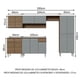 thumbnail image 3 of Cocina Integral Completa Modular Madesa Emilly 293cm MG 01, 3 of 11