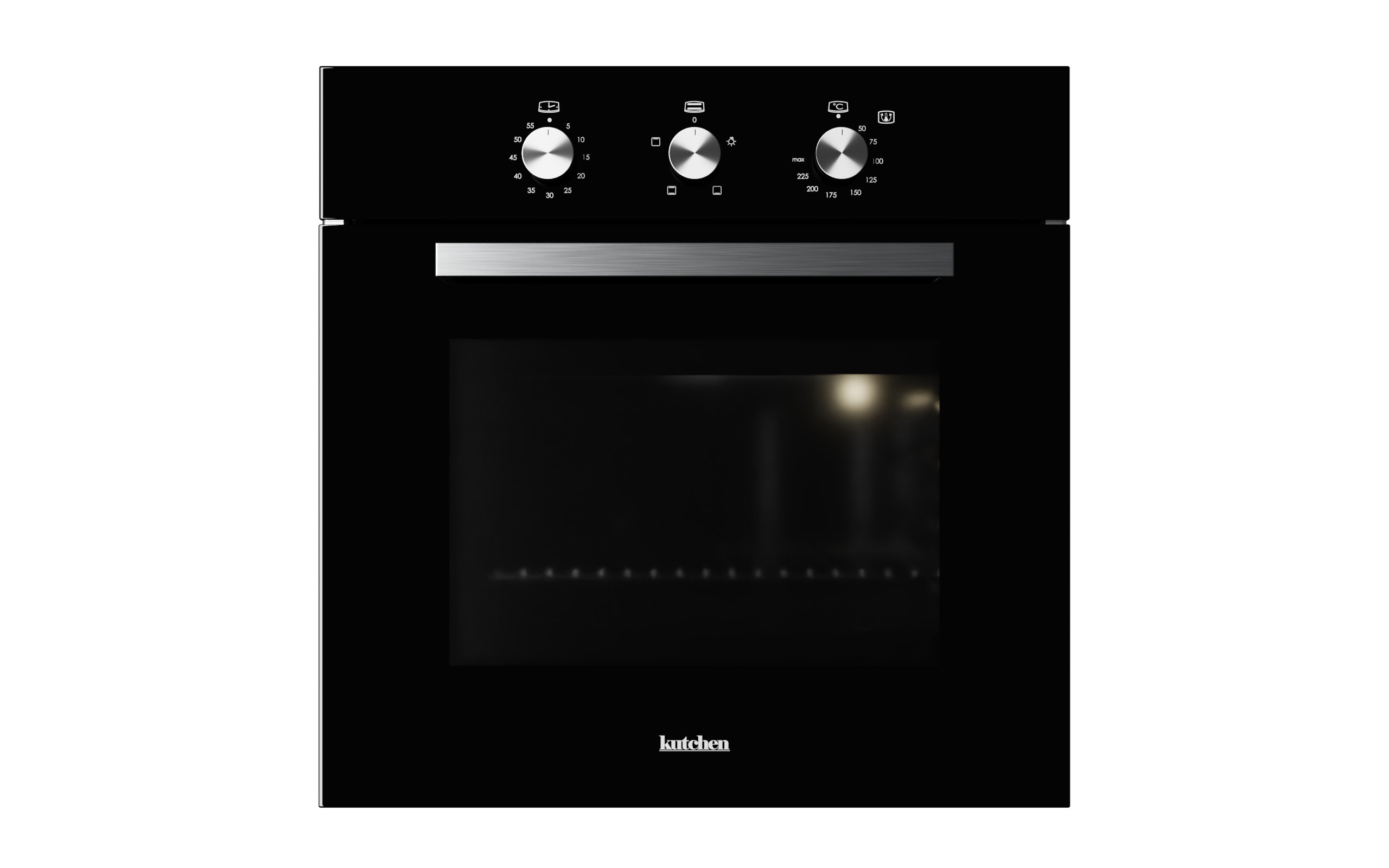 Horno Eléctrico Kutchen Khe606b Negro 60cm 6 funciones