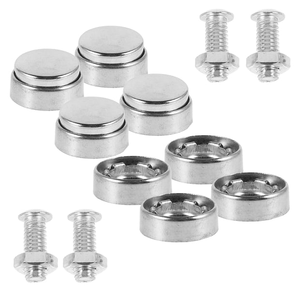 Bodega Setup unbranded 1Jgo Tornillos Para Placas De Carro En Plata Con Y Antirrobo ...
