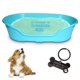 thumbnail image 1 of KE WOOW Cama Chica modelo premium para Perro, Gato, Conejo y otras Mascotas, Cesta de Plástico, Incluye Colchón Doble Cara con funda, lavable y Placa de Identificacion Personalizados, Color Verde, 1 of 10
