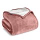 thumbnail image 1 of Bare Home Manta de Cama de Felpa Sherpa Mullida y Suave, Reversible, Liviana, Tamaño Twin/Twin XL, Rosa Empolvado, 1 of 6