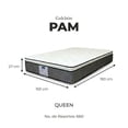 thumbnail image 2 of Colchón Queen Size Restonic Pam Ultra Confort  Ortopédico + 2 Almohadas, 2 of 10