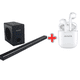 thumbnail image 1 of Barra de Sonido con Subwoofer+Audifonos COMBO  Aiwa AWSBH1W-W, 1 of 8