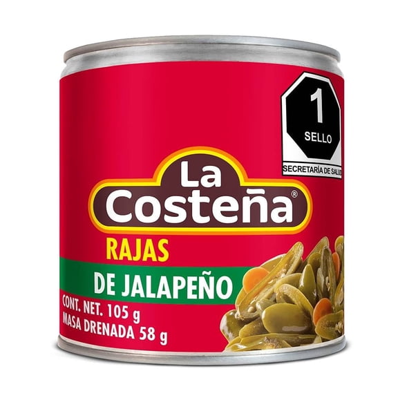 Rajas de jalapeño La Costeña en escabeche 105 g