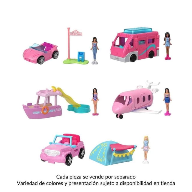 Vehículo para Muñecas Barbie Sorpresa Varios Modelos 1 Pieza