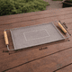 thumbnail image 4 of Bandeja Charola Metálica Rectangular Y Asas De Madera, 4 of 5