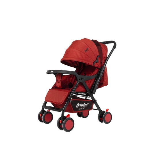 Carriola Reversible The Baby Shop plegable, reclinable, reversible y frenos Rojo