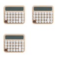 thumbnail image 1 of 3X Calculadora con Interruptor Mecánico de 12 Dígitos Pantalla LCD Grande Calculadora de Escritorio Calculadora Financiera con Botón Grande Beige, 1 of 4