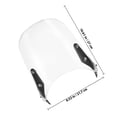 thumbnail image 2 of BRIGHTFUFU Motorcycle Windscreen Transparente Compatible Con Varios Vintage Y Resistente, 2 of 8
