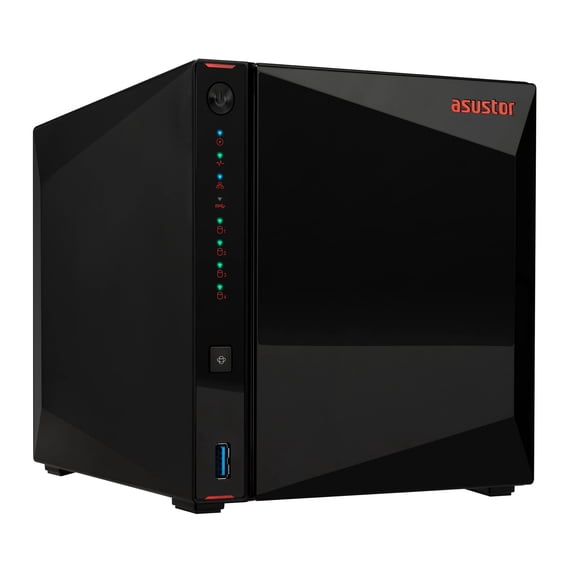 NAS Asustor AS5404T de 4 bahías, Intel Quad-Core 2.0 GHz, 4 GB de RAM