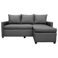 thumbnail image 3 of Sala Esquinera Modular El Bazar Store Vancouver Gris oxford 175x130 cm Sofa Lado derecho ó izquierdo Económica, Tela Lino, 3 of 7