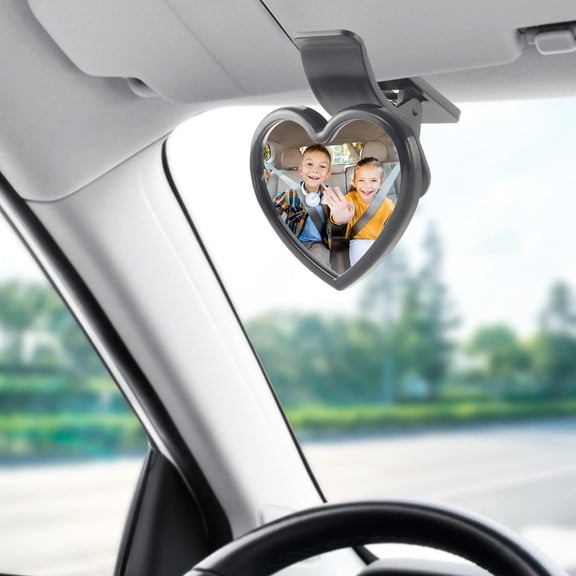 Espejo retrovisor con ventosa para bebé, espejo auxiliar para coche, espejo retrovisor de cristal reflectante.