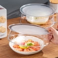 thumbnail image 4 of Herunwer Microwave Splatter Cover with Water Steamer, Clear Microwave Plate Cover for Food, Splatter Guard Microwave Lid for Microwave Oven, Kitchen Gadgets Accessories, 4 of 8