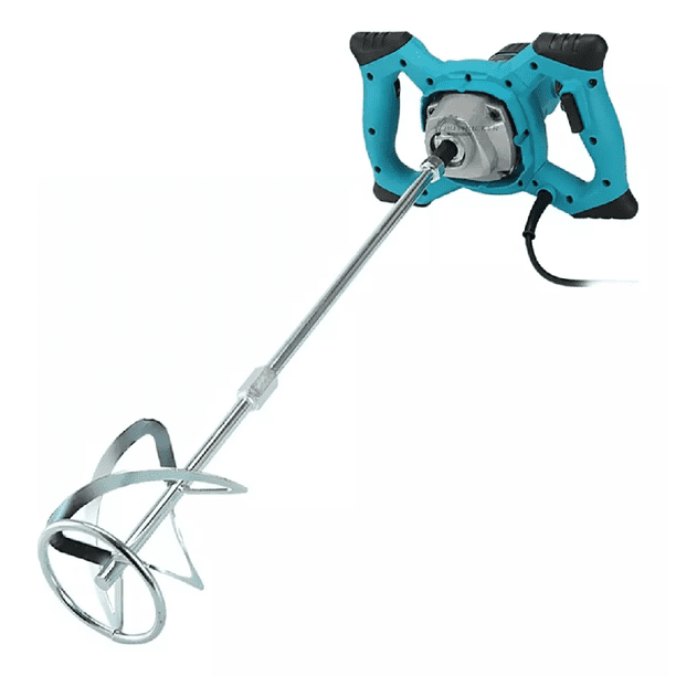 Mezcladora Eléctrica De Cemento Pintura 6 Velocidades 2100w azul