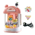thumbnail image 1 of Máquina de juego de garra con sonidos Mini juego de garra Juguetes electrónicos pequeños Máquina de muñecas Rosa 20 muñecas, 1 of 9