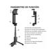thumbnail image 2 of Estabilizador Gimbal Con Luz Led Remoto Para Celular Negro, 2 of 5